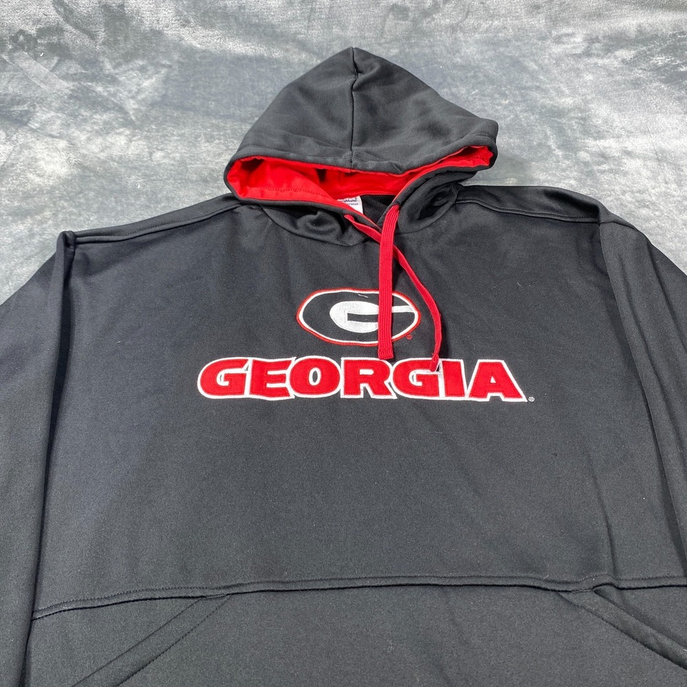 Georgia Bulldogs Sweatshirt Mens 2XL Champion Hoodie Pullover Sweater Fleece - Picture 2 of 10